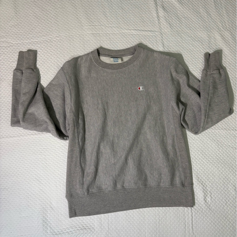 NWOT Champion Gray Sweatshirt Cozy Cotton Blend